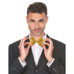 Noeud papillon dor avec sequins adulte