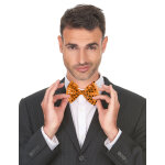 Noeud papillon orange avec paillettes adulte