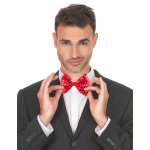 Noeud papillon rouge avec sequins adulte