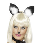 Oreilles de chat avec plumettes femme