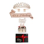 Pack d'accessoires anniversaire 40 ans