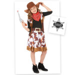 Pack dguisement cowgirl fille avec accessoires
