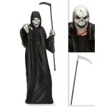 Pack dguisement faucheuse avec faux et masque halloween