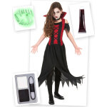 Pack dguisement vampire rouge halloween fille