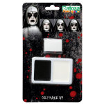 Palette maquillage halloween noir et blanc