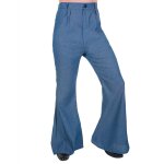 Pantalon disco pattes d'lphant couleur jeans homme