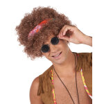 Perruque afro hippie homme