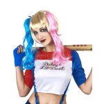 Perruque arlequine diabolique femme