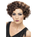 Perruque cabaret ondule chatain femme