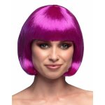 Perruque courte violette femme