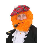 Perruque cossais orange homme