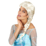Perruque femme blonde avec tresse