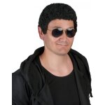 Perruque fris�e noire homme