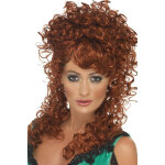 Perruque fris�e rousse femme