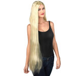 Perruque longue blonde femme