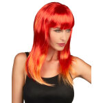 Perruque longue cheveux rouges femme