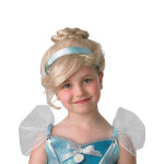 Perruque luxe cendrillon avec chignon et ruban