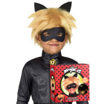Perruque et masque chat noir miraculous enfant