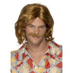 Perruque et moustache r�tro homme
