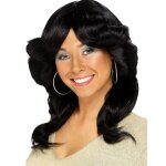 Perruque noire ann�es 70 femme