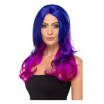 Perruque ombre bleue et rose rsistante  la chaleur adulte