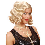 Perruque ondule annes 20 blond