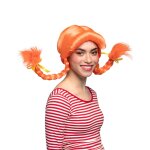 Perruque orange femme