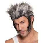 Perruque avec pattes loup - garou grise adulte