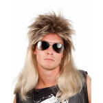 Perruque pop rock blonde homme