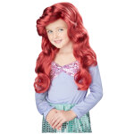 Perruque sirne longue rouge luxe fille