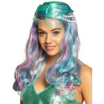 Perruque sir�ne pastel avec perles adulte