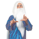 Perruque sorcier avec barbe homme