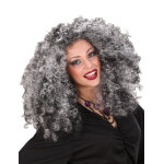 Perruque de sorci�re noire et grise