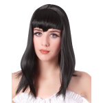 Perruque vampire noire avec frange femme
