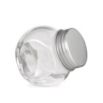 Petit bocal en verre avec couvercle en acier 5 cm