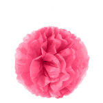 Pompon � suspendre en papier fuchsia 35 cm