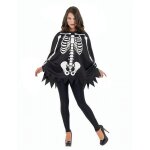 Poncho squelette adulte