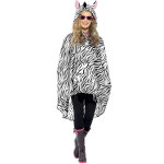 Poncho zbre adulte
