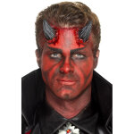 Prothse latex cornes du diable noires adulte halloween