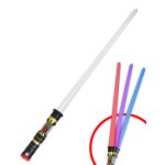 Sabre laser lumineux r�tractable 3 en 1 de 80 cm