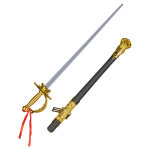 Sabre rpublicaine manche dor en plastique adulte 66 cm