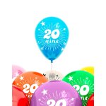Sachet 8 ballons 20 ans