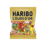 Sachet bonbons haribo l'ours d'or 120 g.