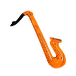 Saxophone gonflable orange adulte
