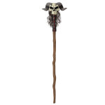 Sceptre de magicien sorcier avec crne 147 cm
