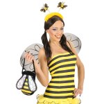 Serre - tête abeille avec fourrure adulte Serre - tête abeille avec fourrure adulte