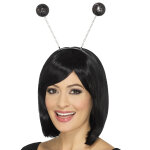 Serre - t�te boules paillett�es noires adulte