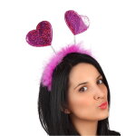 Serre - t�te c?ur � paillettes avec fourrure adulte