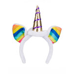 Serre - tte licorne avec oreilles multicolores adulte