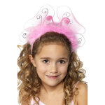 Serre - t�te papillon rose � plumes